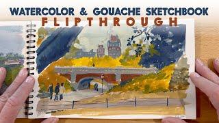 Watercolor sketchbook tour