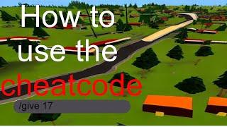 How to use the cheatcode on unturned