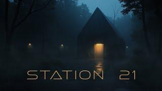 STATION 21 -  Relaxing Futuristic Ambient with Immersive 3D Rain [4K] RELAX | STUDY | SLEEP