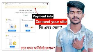 To start earning from AdSense, you need to add your payment info and connect your site