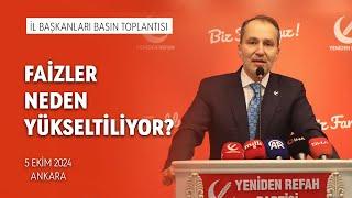 Genel Başkanımız Dr. Fatih Erbakan: “Faizler neden yükseltiliyor?”