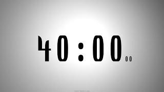 40 minutes COUNTDOWN TIMER with voice announcement every minute