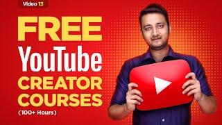 Become Youtuber with these Free Courses |Youtube Creator Academy |How to become a Youtuber in Hindi