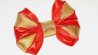 DIY for Girls. DIY crafts How to Make Simple Easy Bow/ Ribbon Hair Bow Tutorial / Julia DIY