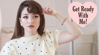 My Everyday Makeup + Hair Routine (Vintage-Inspired) | Get Ready With Me!