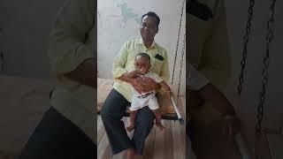 Nanu with grandson#dwij #viral #enjoying # happy movement of dwij 
