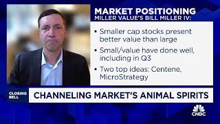 Small-caps have better value and momentum than large, says Miller Value's Bill Miller IV