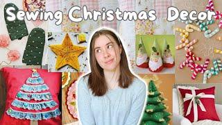 Christmas Decor Sewing Ideas (free patterns + beginner friendly)