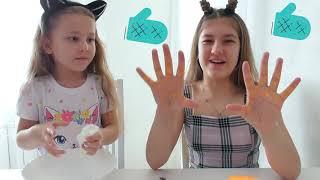 #слайм #слаймеры #nastya #varya #челлендж Битва слаймов/Nastya & Varya Vlog