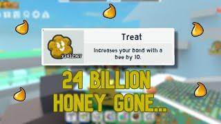 Spending 24 BILLION Honey on Treats! | Bee Swarm Simulator