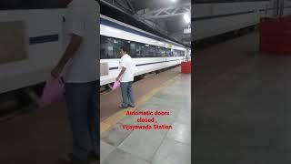 Passenger just missed Vande Bharat express Train at Vijayawada railway station