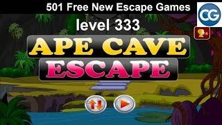 [Walkthrough] 501 Free New Escape Games level 333 - Ape cave escape - Complete Game