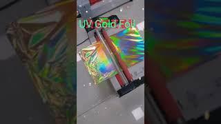 Gold Foiling using UV flatbed printer