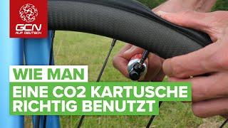 Wie man eine C02 Kartusche richtig benutzt | Fahrradreifen aufpumpen