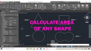 AUTOCAD MEASURING AREA (ANY SHAPE)