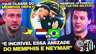 IMPRENSA HOLANDESA SURPRESA COM DEPAY E NEYMAR NO CORINTHIANS 2x1 SANTOS