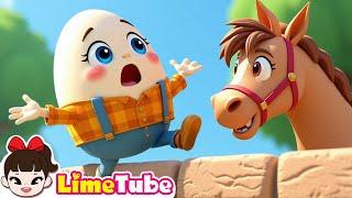 Humpty Dumpty + more Nursery Rhymes & Kids Songs | Kindergarten | LimeAndToys