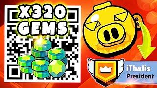 FREE! x320 GEMS  GIVEAWAY QR CODE IN MEGA PIG EVENT  | BRAWL STARS NEW UPDATE