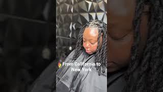 Client Flew from California to New York for me to install her Locs  #youtuber #viral #viralshorts