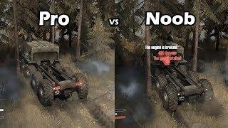 Spintires Mudrunner Pro vs Noob