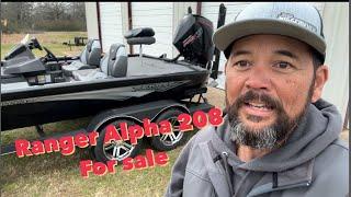 Selling my 2025 RANGER Alpha 208 Aluminum Bass Boat | Tournament Ready | #rangerboats #boatforsale