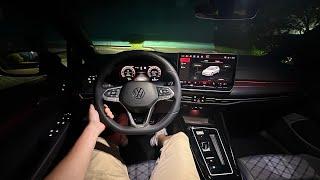 2024 Volkswagen Golf R-Line Night Test Drive POV