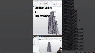 How to hide elements and see load values in Tekla Structural Designer 2023