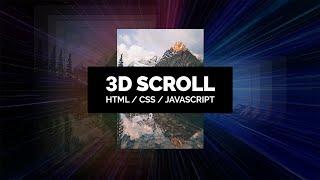 Создание сайта с крутой 3D анимацией прокрутки (HTML CSS JavaScript)