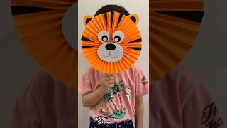 How to make paper mask for puppet play #kids #papercraft #ideas #mask #puppet