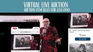 Virtual Live Auction In Action Using Murad Auctions' Live Auction Software