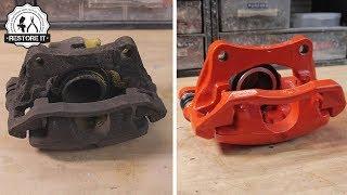 Rusty BMW E30 325i Brake Caliper Restoration