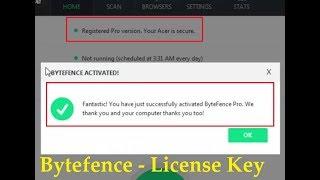 ByteFence Anti Malware Activation Key - Activate ByteFence Pro with License Key