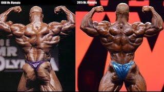 Phil Heath vs. Ronnie Coleman - Back Double Biceps - Photo Comparison