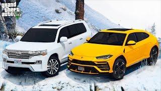 РЕАЛЬНАЯ ЖИЗНЬ В GTA 5 - ПРОВЕРКА LAMBORGHINI URUS И LAND CRUISER 200 НА ПРОХОДИМОСТЬ ЗИМОЙ! ВОТЕР