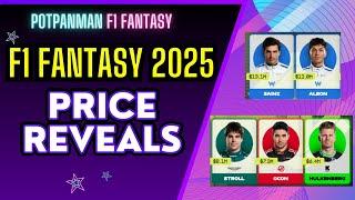 F1 Fantasy 2025 - Price Reveals