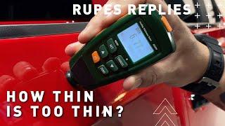 How Thin Is Too Thin? - [RUPES Replies Episode 028]