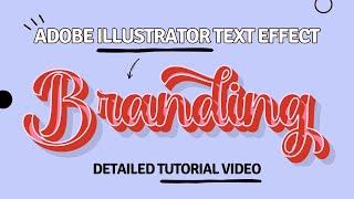 ADOBE ILLUSTRATOR - AMAZING 3D TEXT EFFECT!