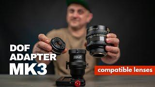 Beastgrip DOF Adapter MK3 | Compatible lenses