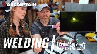 I taught my wife how to TIG weld | Mad Ginger Customs & ARCCAPTAIN