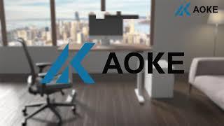 AOKE Standing Desk Introduction: Electric Single-Motor Height Adjustable Standing Desk