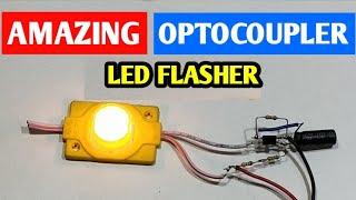 Amazing Optocoupler LED Flasher