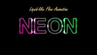 CSS Neon Liquid-like Flow Animation | Neon Text Animation @aysantutorials1415