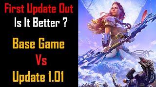 Horizon Zero Dawn New Update Vs Old Build | Performance Comparison + Gameplay + Update Links