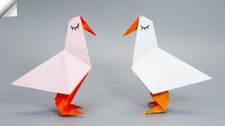 Paper goose | Origami goose easy