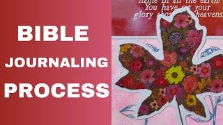 Bible Journaling Process | Illustrated Faith the Art of Noticing  | Mixed Media Bible Journaling