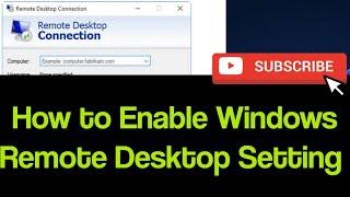 How to Enabled Remote Desktop settings#education#comptech2022#