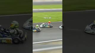 RIDICULOUS Outside DOUBLE overtake by Young Go-Kart racer