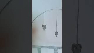 circle drawing _ pencil Heart ️ drawing by #abhishek #art #pencil_drawing