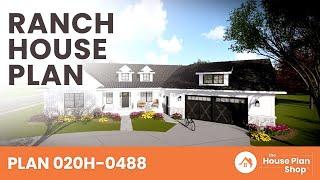 Ranch House Plan 020H-0488