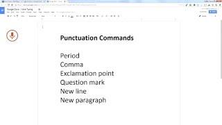Voice Typing - Google Docs